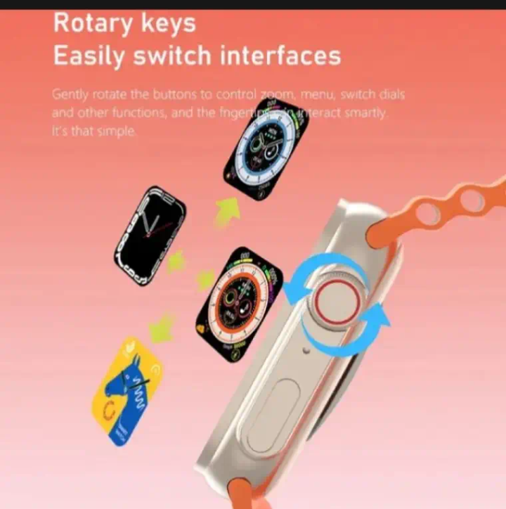 Ultra Smart Watch With 7 Straps