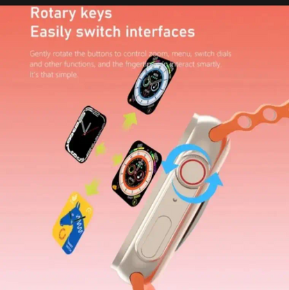 Ultra Smart Watch With 7 Straps