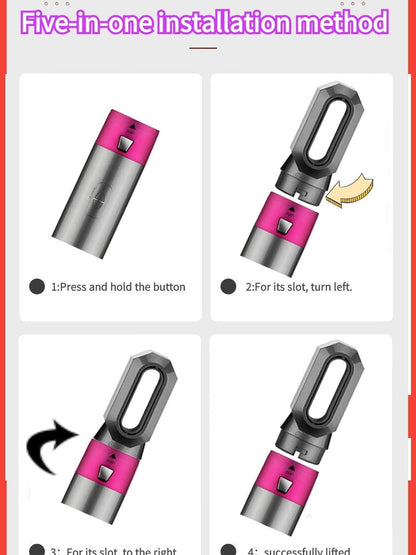 Premium 5-in-1 Negative Ionic Hair Styler and Volumizer Set