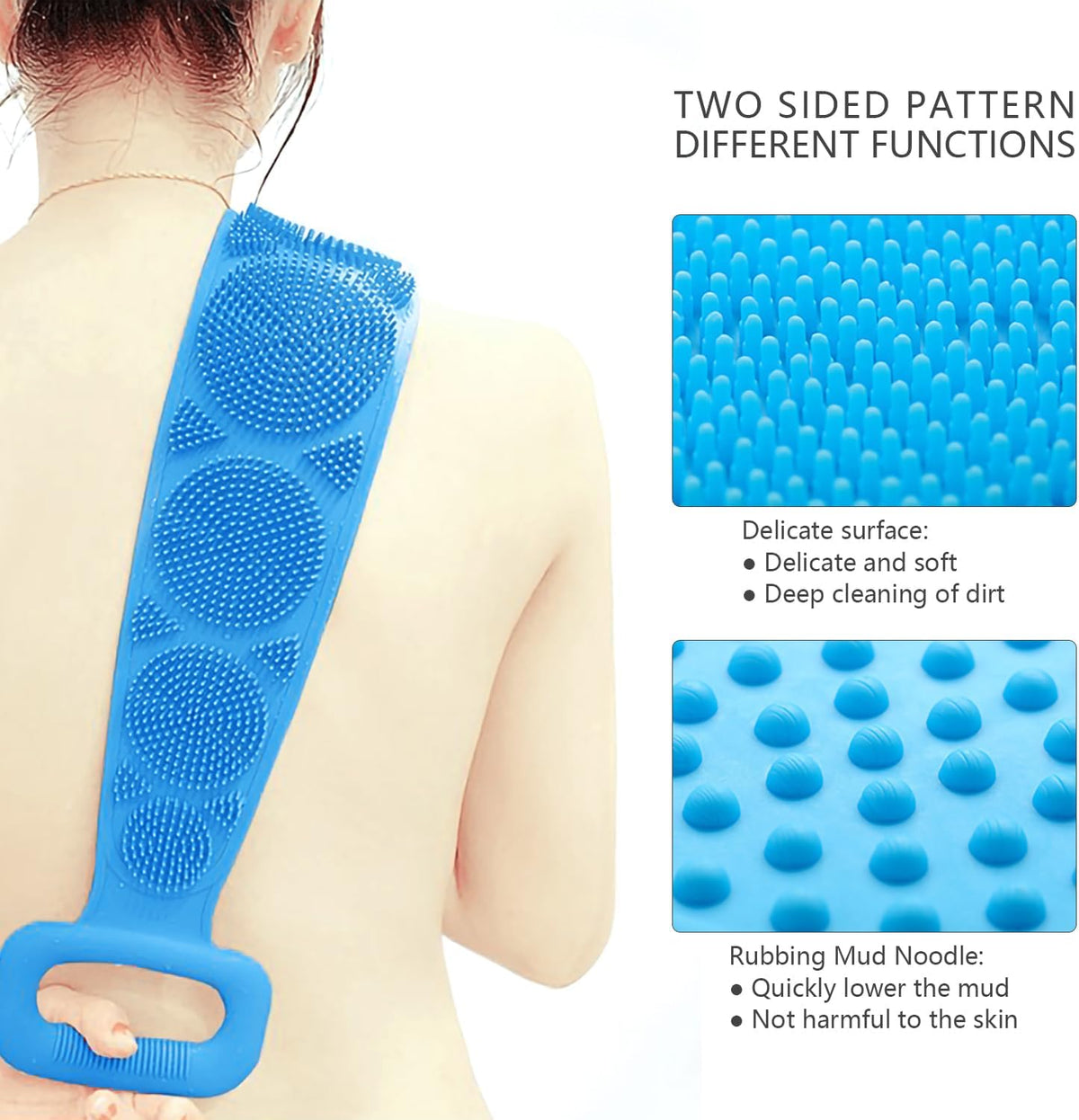 Silicone Back Scrubber Bath Belt – 70 cm